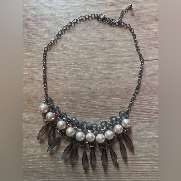 Lot of 4 Statement Necklaces, Varying Lengths, all Silvertone - Picture 7 of 8